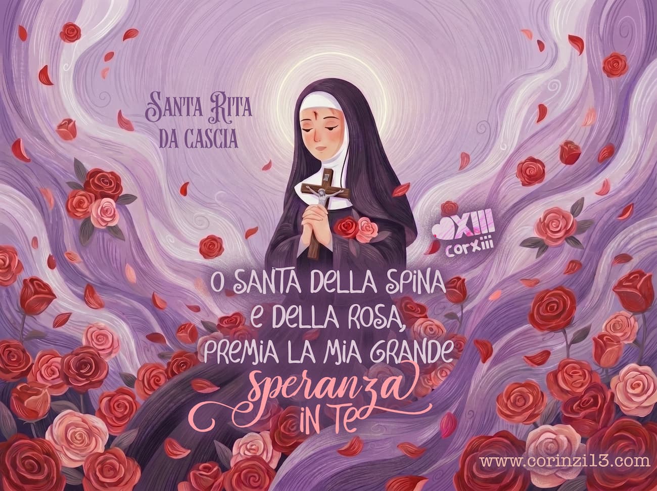 Illustrazione santa Rita da Cascia